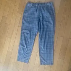gu グレー系チェック パンツ 約90cm