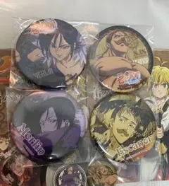 劇場版　七つの大罪　缶バッジ 6点 まとめ売り　エスカノール　マーリン　4点美品