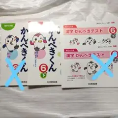 【新品】小学6年 かんぺきくん 下 テスト用紙セット