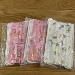 キッズ　キャラクター柄使い捨てマスク