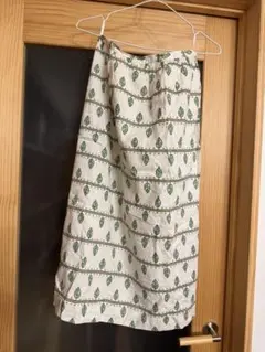 葉模様カジュアルスカート　フェリシモ