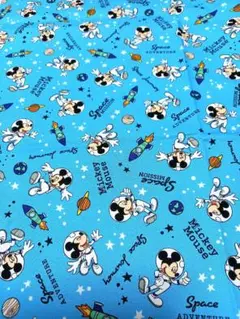 ディズニー　ミッキーマウス　お弁当袋　巾着袋　体操服入れ　生地　ハンドメイド