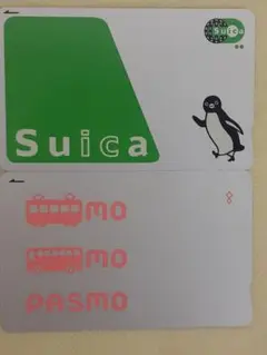 無記名Suica1枚＆無記名PASMO1枚