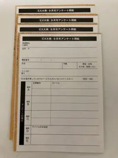 EX大衆　えなこ　応募券4枚