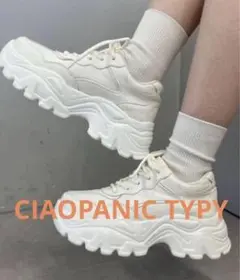 【CIAOPANIC TYPY 】カルラク　　ダッドスニーカー　ホワイト36