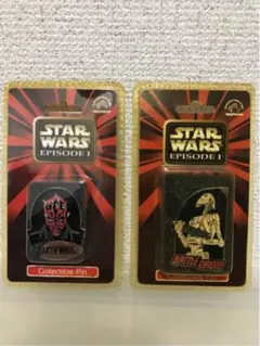 スターウォーズ　ダースモール & バトルドロイド　ピンバッジ