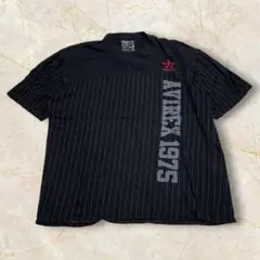 【AVIREX アヴィレックスTシャツ Vネック 刺繍ロゴ 3XL】
