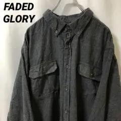N-5173 FADED GLORY アメリカ古着 ボタンダウン長袖シャツ2XL
