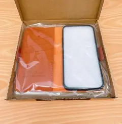 Hohosb iPhone 12 Pro用手帳型ケース オレンジ