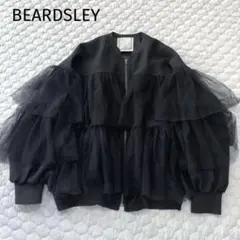 BEARDSLEY ビアズリー チュールMA-1 ブルゾン 黒　ブラック
