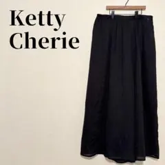 【美品】Ketty Cherie　シフォン　タックガウチョパンツ　サイズ2(M)