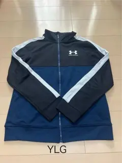 UNDER ARMOUR 蛍光イエロー長T&半袖Tジャージ上YLG紺1枚セット