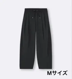 【GU】バレルレッグプルオンパンツQ ブラック Mサイズ