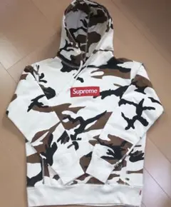 希少サイズ 美品 Supreme カモフラ パーカー Box Logo 男女兼用