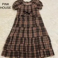 お値下げ ピンクハウス ワンピース 段々 フレア 美品 free