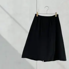 3658【ドゥアルシーヴ】スカート　フレア　ブラック　Ｍ　タグ付き　シンプル