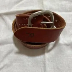45rpmレッドレザー ベルト シンプルデザイン