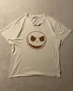 Vintage Disney ナイトメア 刺繍ロゴ クリーム 古着
