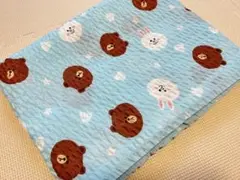 ラインフレンズ　LINE FRIENDS サッカー生地★約100×約158cm