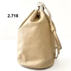 2.718 ウィムガゼット 23SS ボンサック スムースレザー ベージュ