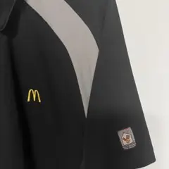 【ユニホーム】マクドナルドマーク ワークシャツ ポロシャツ 黒 マック マクド