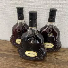 Hennessy ヘネシー XO 黒キャップ 700ml 3本セット 未開栓