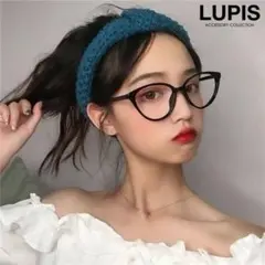 キャッツアイ 眼鏡 ブラック 韓国 めがね 度なし黒縁 12【大人気】伊達メガネ