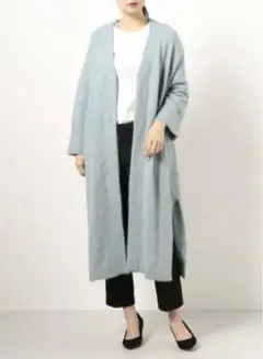 ラクーンミックスロングカーディガン