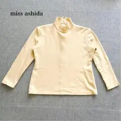 美品　ミスアシダ　ハイネックニット(9)ウールカシミヤブレンド　上質　オフィス