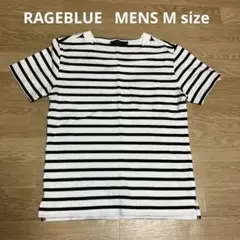 RAGEBLUE ストライプ Tシャツ Mサイズ