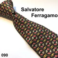 Salvatore Ferragamo フェラガモ 総柄 ネクタイ ハイブランド