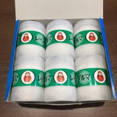 【新品未使用】ダルマ レース糸 #40 白色 100g×6個