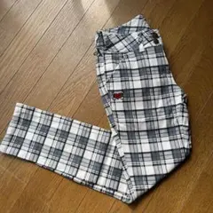 フィラ ストレッチグレーチェックのパンツ