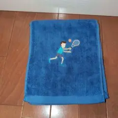スポーツタオル　マフラータオル　テニス　刺繍