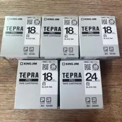 KING JIM TEPRA PRO ラベルテープ 5個セット