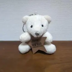 ホワイト クマのぬいぐるみ Happy NEW BABY