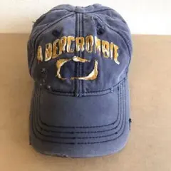 Abercrombie アバクロ ネイビー キャップ ダメージ加工 Lサイズ
