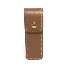 HERMES エルメス リップケース 印鑑ケース ガムケース ゴールド ブラウン