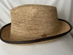 RAKUDALA HAT ラクダハット　ストローハット　麦わら　レザー　M