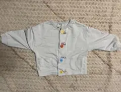 グレー ボタン付き カーディガン 100cm