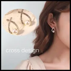 アクセサリー 2点セット パールピアス リボンモチーフ リング ゴールド 韓国