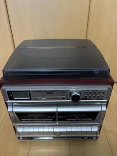 ★DCT ダブルCDマルチレコード 　プレーヤー DCT-7000W◉動作確認済 Amazon.co.jp: DCT 木目調 ダブルCD録音機能付 マルチレコード