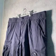【ヴィンテージ】ミリタリーショートカーゴパンツ紺 ストリート古着usedBM29