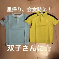 U.S. Polo Assn. 水色ポロシャツと黄色ポロシャツ