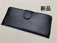 ☆新品 合皮 スリム財布 薄型 長財布 黒