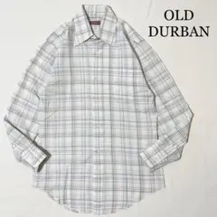 OLD DURBAN レトロデザイン チェックシャツ ワイシャツ 薄手