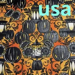 ハロウィン　綿生地　パンプキン　usaコットン 廃盤レア