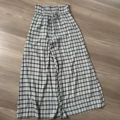 SNIDEL スカートライクパンツ ワイドパンツ ギャザー リボン　サイズ1