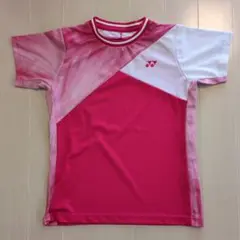 YONEX 半袖ウェア ピンク ホワイト JP M