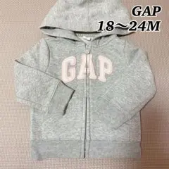 GAP ジップアップパーカー　グレー　長袖　上着　80 90